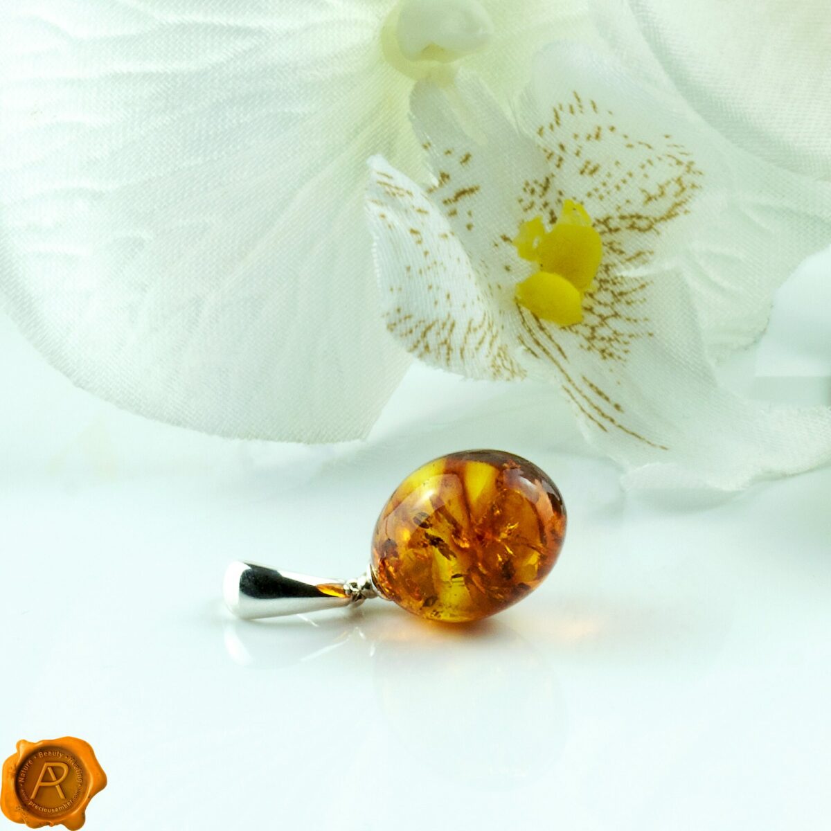 Amber Olive Pendant - Image 3