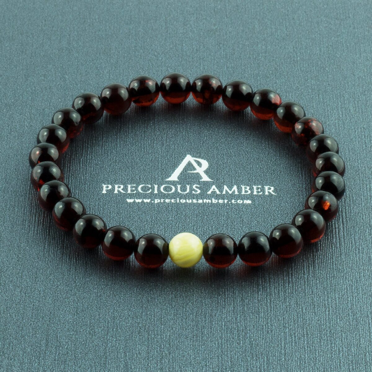 Cherry White Amber Bracelet - Image 1