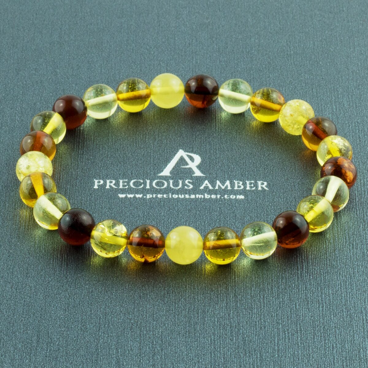 Amber Rainbow Bracelet 8mm - Image 1