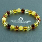 Amber Rainbow Bracelet 8mm