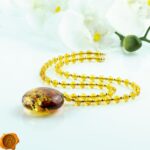 Luxurious Amber Amulet Necklace