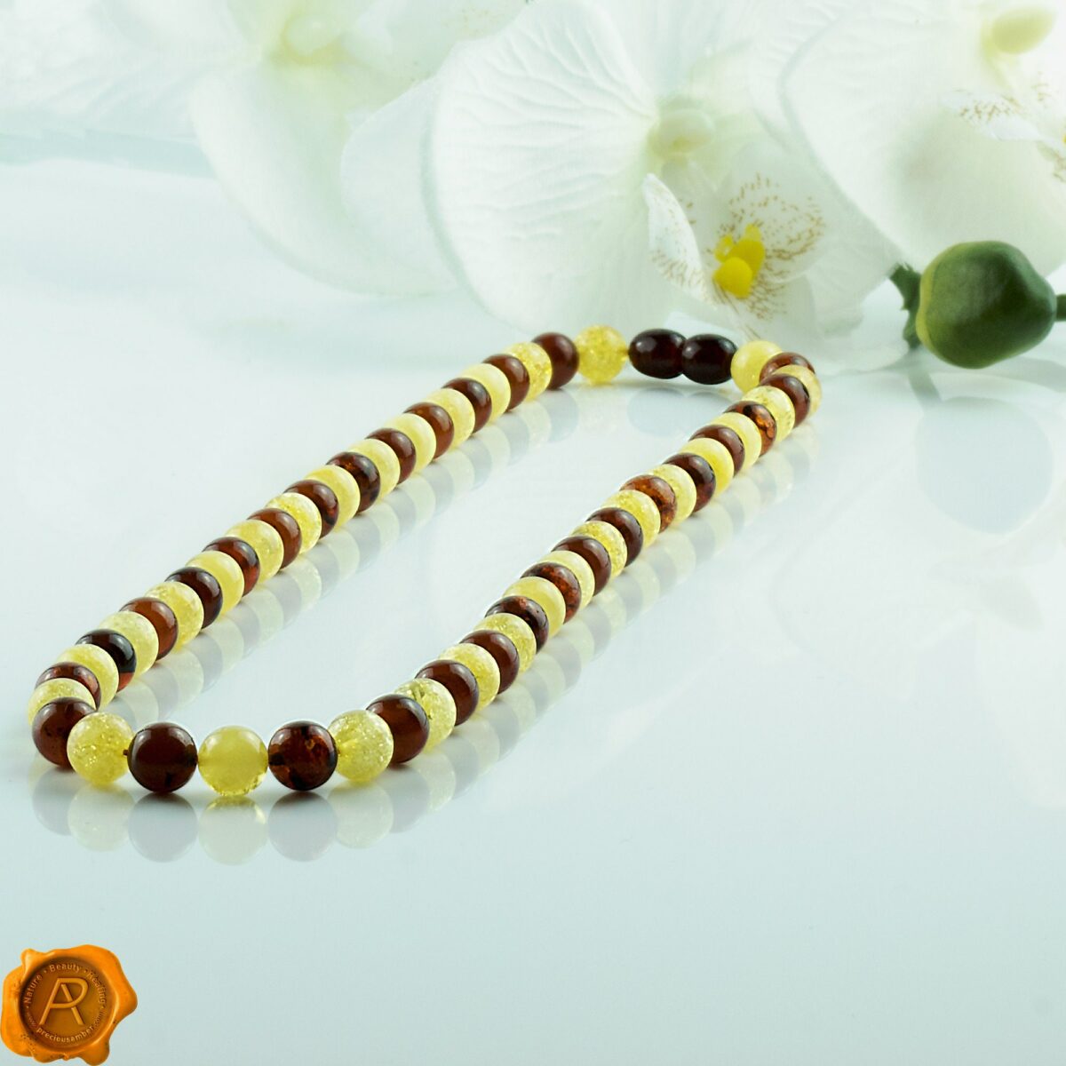 Multicolor Amber Necklace - Image 3