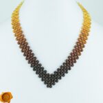 Luxury Amber V Necklace - Image 3