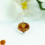 Amber Alien Pendant