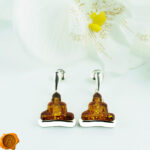 Amber Buddha Earrings - Image 2