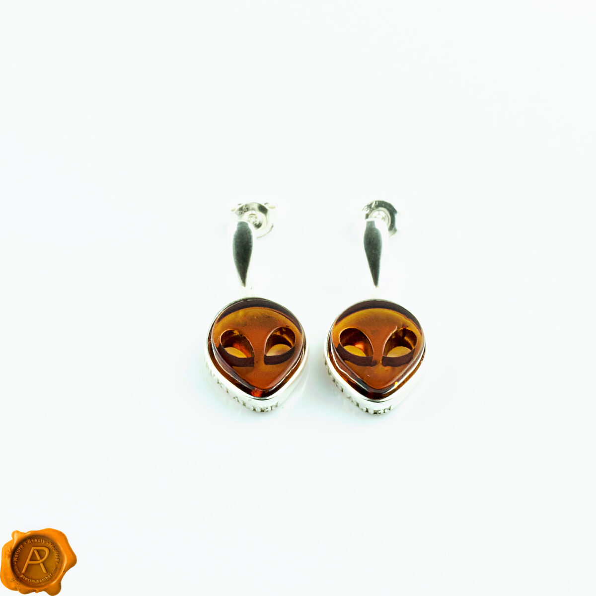 Amber Alien Earrings - Image 3