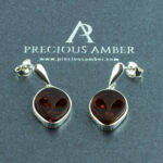 Amber Alien Earrings