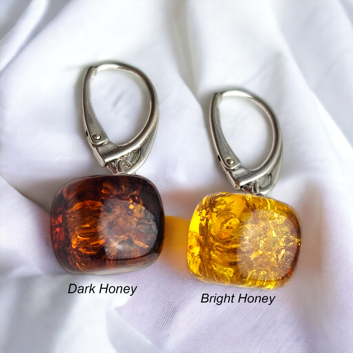 Geometric-Dainty-Cube-Dice-Earrings-Baltic-Amber-Sterling-Silver-Small-Teardrop-Short-Drop-Gold-Jewelry-Gift-Women-UK-Ireland Gemstone Cube Dice Baltic Amber Sterling Silver Small Teardrop Earrings Gift Women, Geometric Drop Short Dangle Natural Amber Jewelry