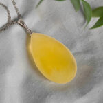 Large Butterscotch Amber Teardrop - Image 3
