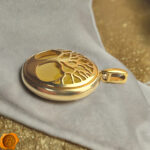 Amber Tree of Life Gold Pendant - Image 5