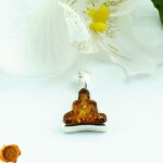 Amber Buddha Pendant