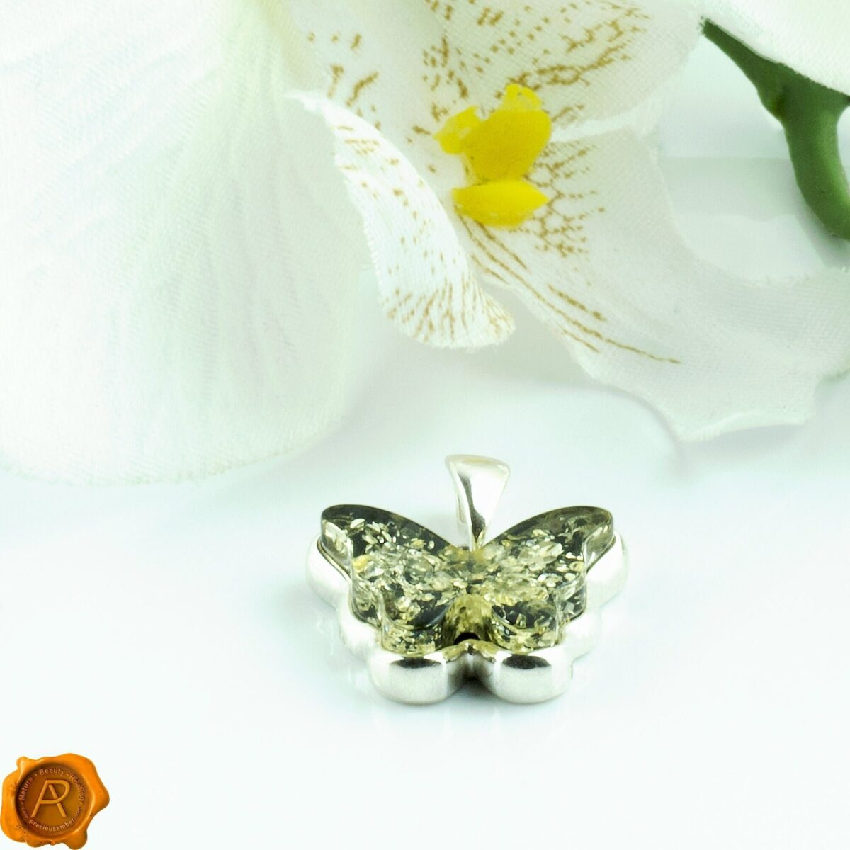Amber Butterfly Green - Image 1