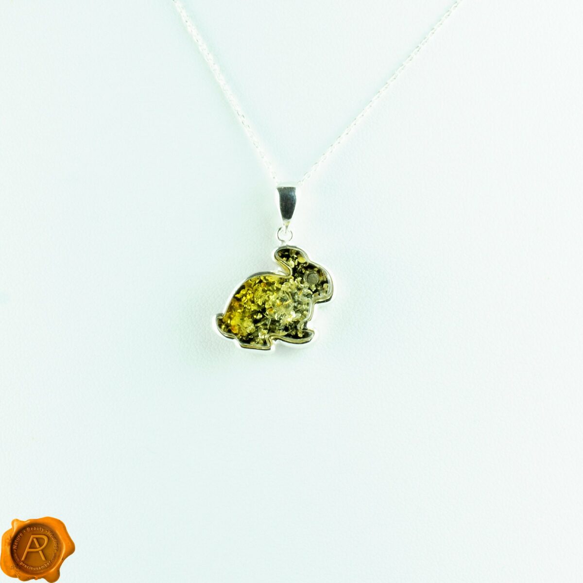 Amber Rabbit Pendant - Image 2
