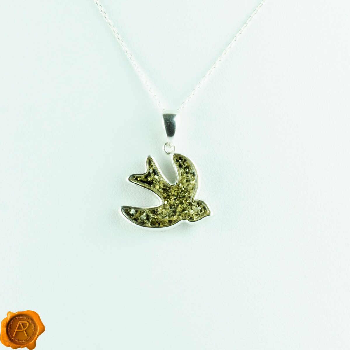 Amber Swallow Pendant - Image 2