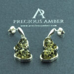 Motherhood Green Amber Earrings