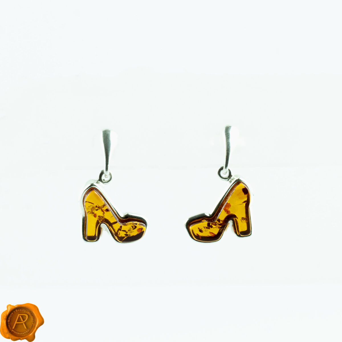 Amber Shoe Earrings - Image 2