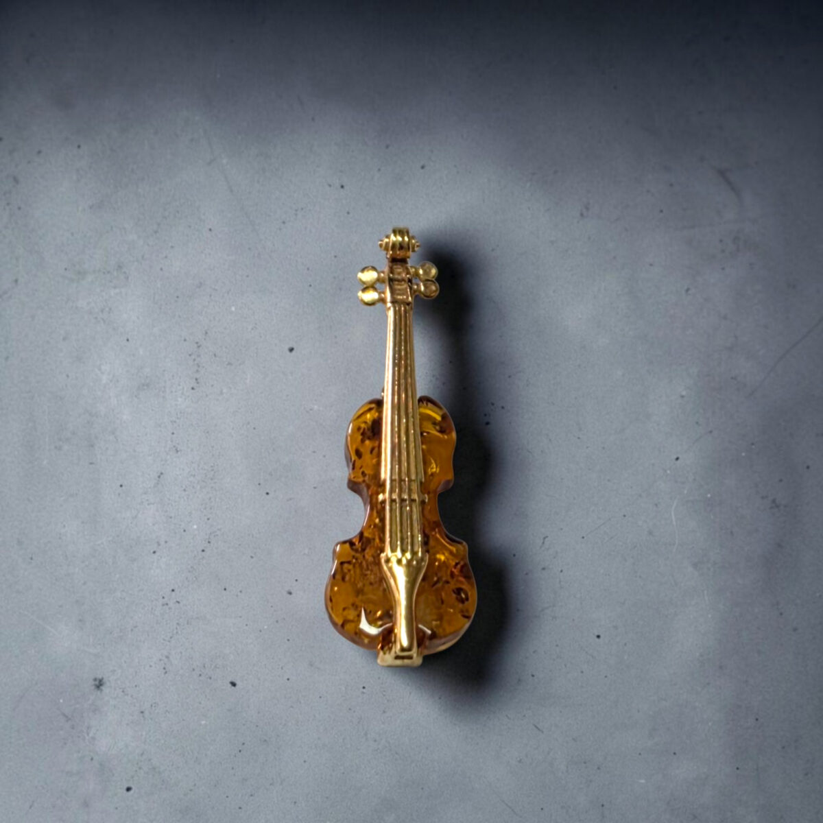 Amber Violin Pendant - Image 4