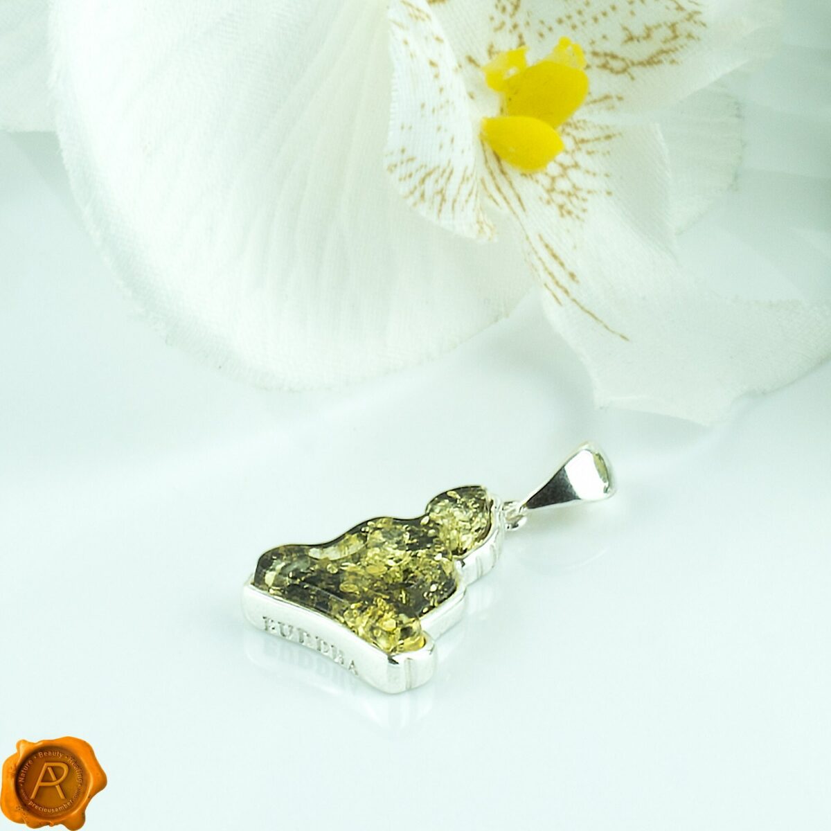 Amber Buddha Pendant - Image 3