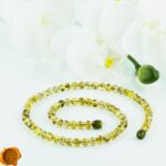 Green Amber Earthy Necklace - Image 3