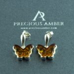 Amber Butterfly Earrings