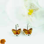 Amber Butterfly Earrings - Image 2