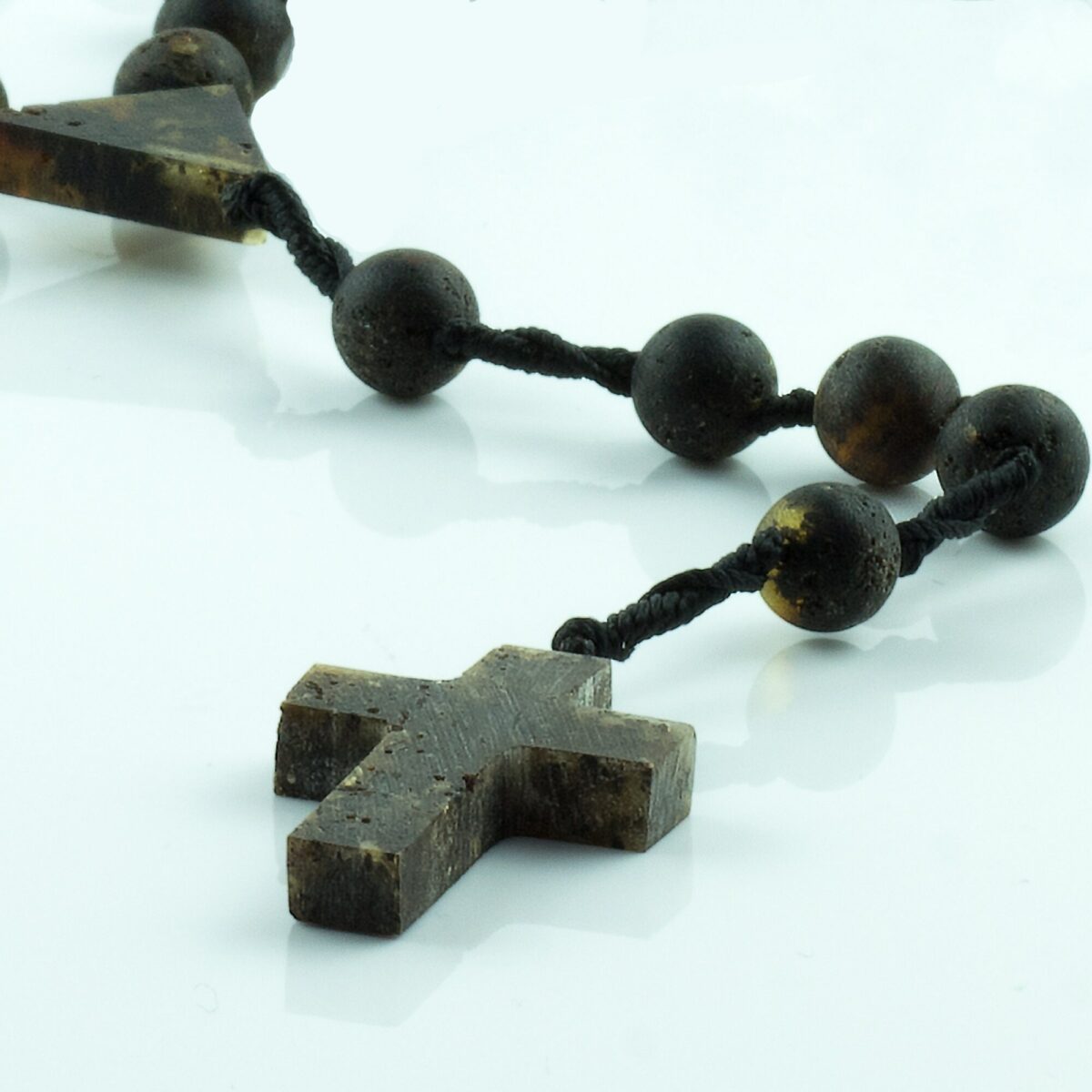 Matt Amber Rosary / Necklace - Image 2