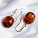 Amber Olive Earrings Silver - Image 8