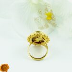 Amber Gold Cameo Ring - Image 4