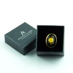 Amber Gold Cameo Ring - Image 4