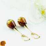 Luxurious Large Amber Teardrops