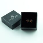 Honey Amber Stud Earrings - Image 3