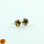 Dainty Honey Flower Studs - Image 3