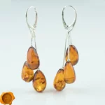 Multi Teardrop Amber Earrings - Image 5