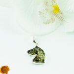Green Amber Horse Pendant - Image 2