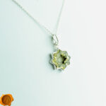 Geometric Green Amber Pendant - Image 3