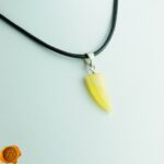 Tiger Tooth Amber Pendant - Image 3