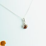 Dainty Ladybird Amber Pendant
