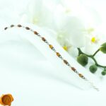 Honey Amber Silver Link Bracelet - Image 2