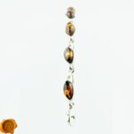Honey Amber Silver Link Bracelet - Image 3