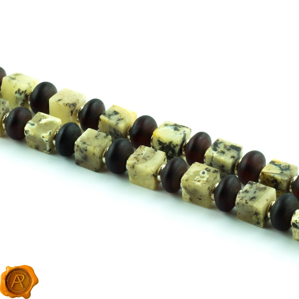 Handcarved Amber Viking Amulet Necklace - Image 4