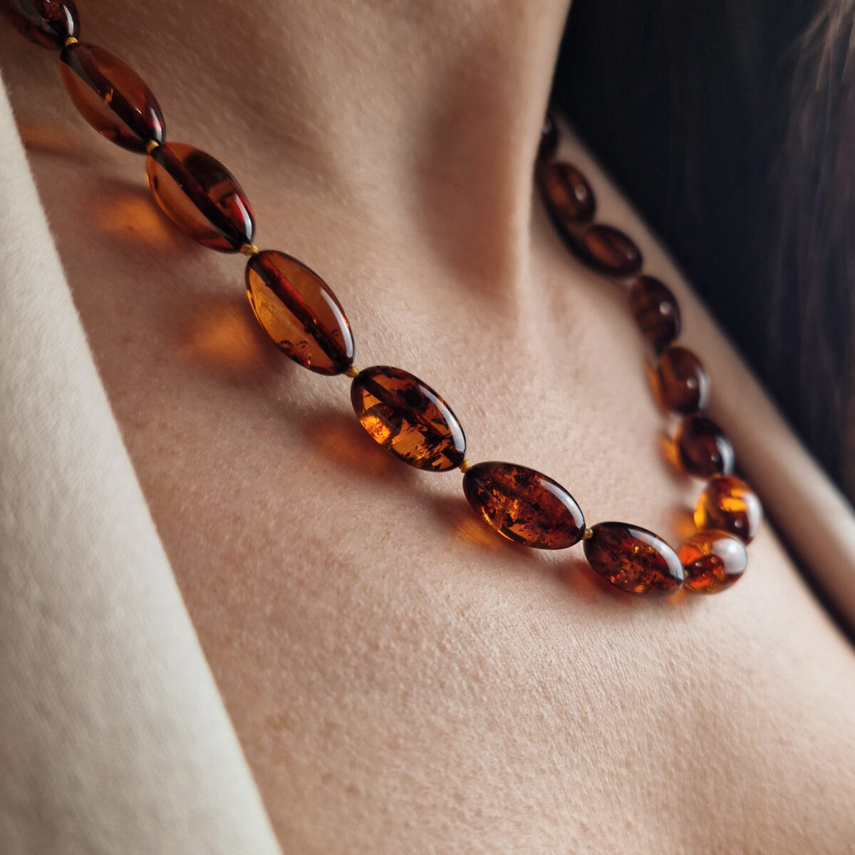 Natural-Honey-Jewelry-Large-Baltic-Amber-Olive-Large-Chunky-Gemstone-Necklace-Healing-Gift-Women-uk-Ireland-Dublin.