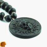Handcarved Amber Skull Amulet Necklace - Image 2