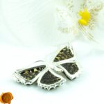 Carved Amber Leopard Butterfly - Image 6