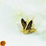 Carved Amber Gold Bee - Image 3