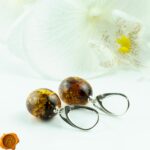 Earthy Large Olive Earrings - Image 8