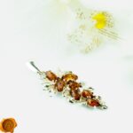 Subtle Honey Amber Silver Pendant - Image 4