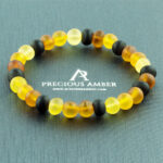 Raw Amber Rainbow Bracelet