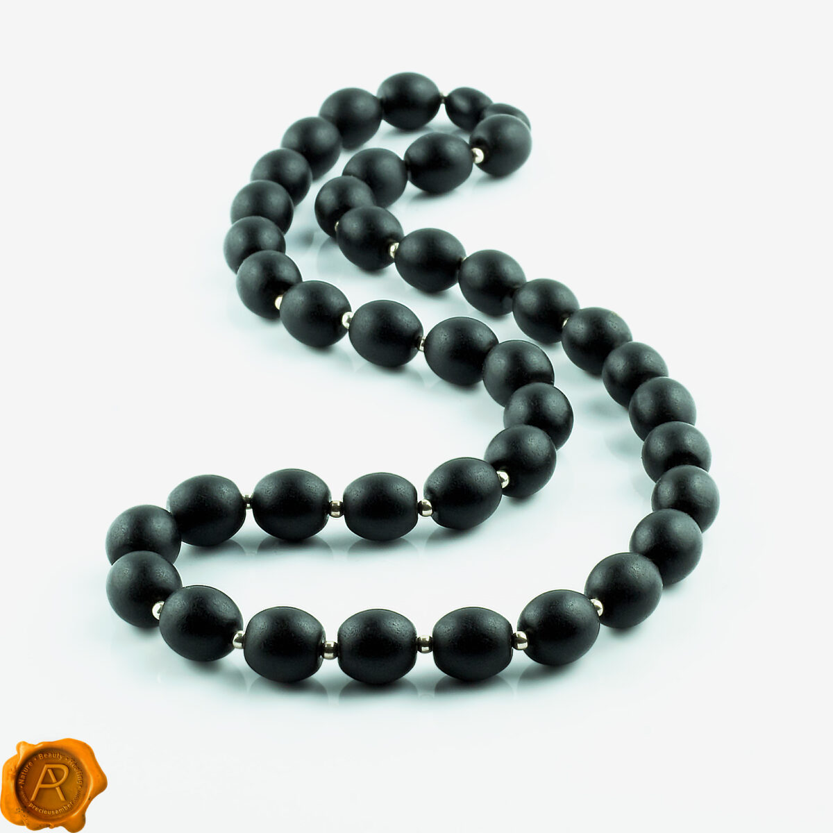 Black Amber Necklace - Image 4