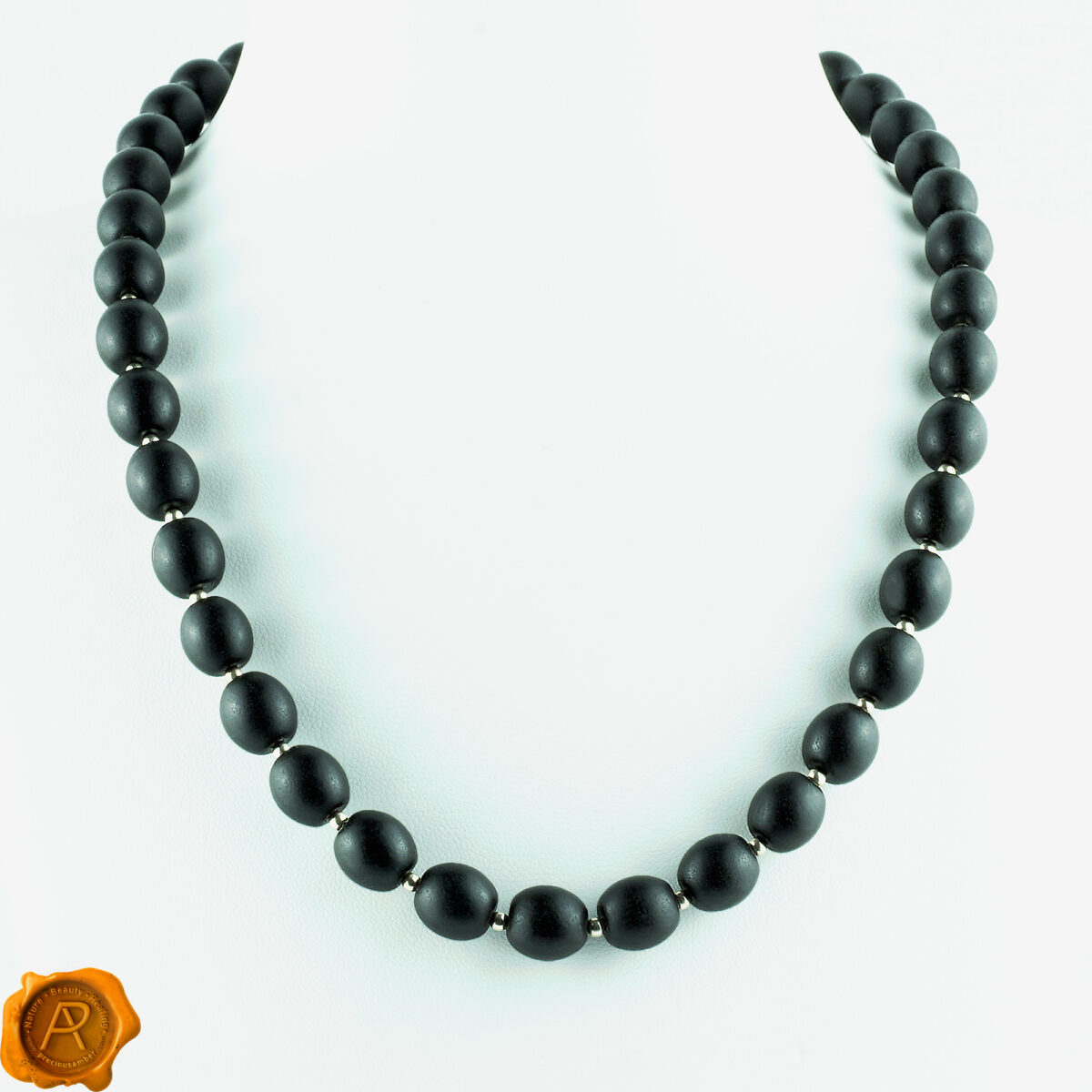 Black Amber Necklace - Image 3