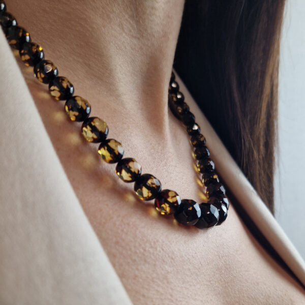 Luxury-Green-Baltic-Amber-Faceted-Gemstone-Beads-Crystal-Large-Necklace-Irish-Gifts-for-Women-Uk-ireland